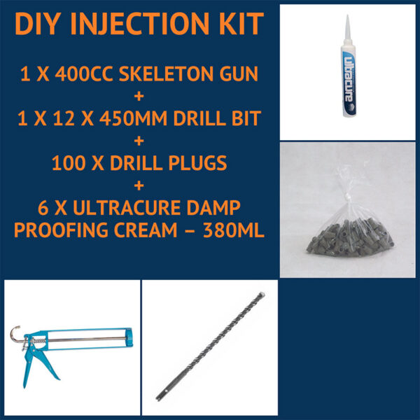 DIY Damp Proofing Cream Injection Kit