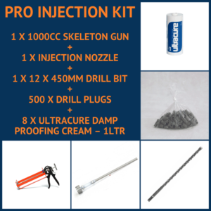 Pro Damp Proofing Cream Injection Kit