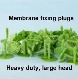 HD Membrane plugs bags 100 Green or Orange