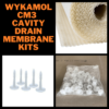 Wykamol CM3 Cavity Drain Membrane Kits With Fixing Plugs and Plug Seals
