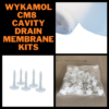 Wykamol CM8 Cavity Drain Membrane Kits With Fixing Plugs And Plug Seals