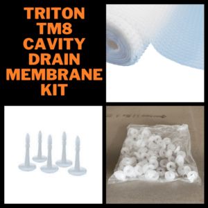 Triton TM8 Cavity Drain Membrane Kits With Fixing Plugs And Plug Seals