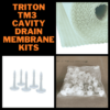 Triton TM3 Cavity Drain Membrane Kits With Fixing Plugs and Plug Seals
