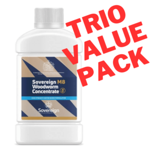 Sovereign M8 Woodworm Concentrate - 250ml Trio Pack
