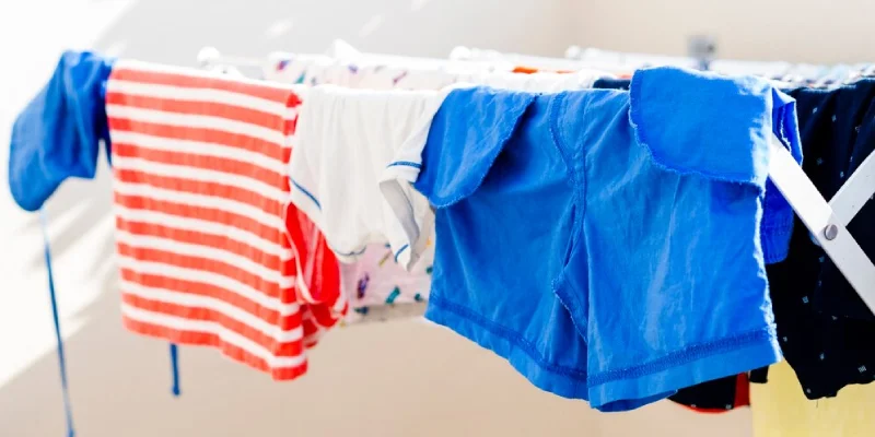 Dehumidifiers can be used to dry clothes indoors efficiently. 