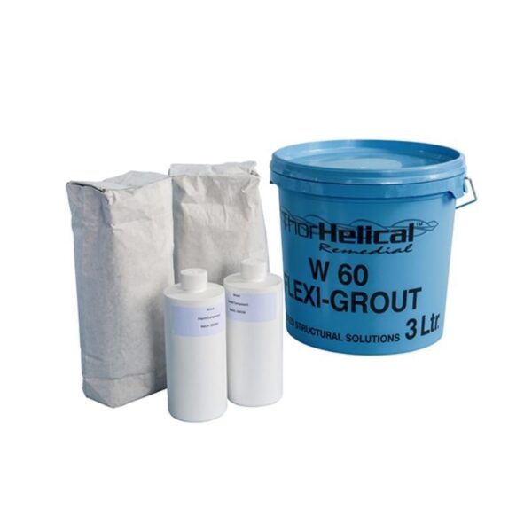 Thor Helical Remedial W60 Flexi-Grout - 3ltr - (For crack stitching)