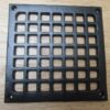 Traditional Square Victorian Cast Iron Air Vent/Air Brick Grille Cover - Black