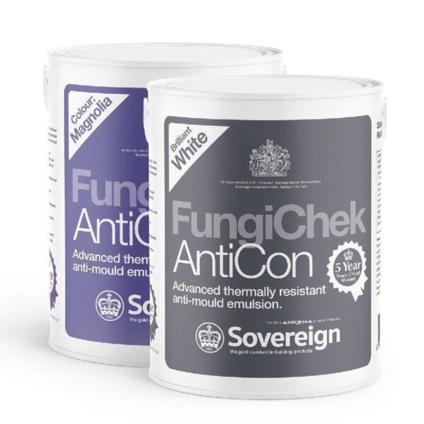 Sovereign Fungi-Chek Anticon Paint Magnolia - 5ltr