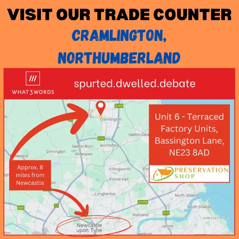 Preservation Trade Counter is located in Cramlington, Northumberland