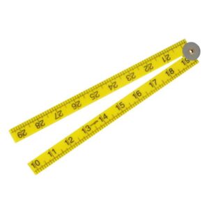 Faithfull Folding Rule Yellow ABS Plastic - 1m (36in)
