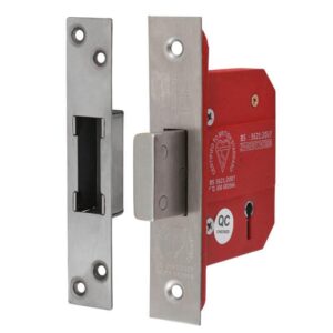 Timco 5 Lever British Standard CE Deadlock - Stainless Steel - Satin