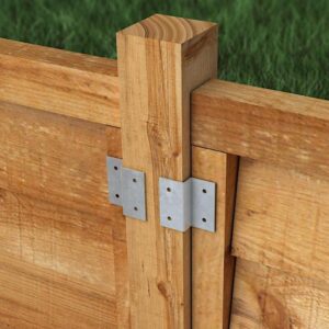 Galvanised ZC Z Clip for fence or trellis panels (4 pack)