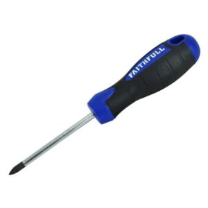 Faithfull Soft Grip Screwdriver Pozidriv Tip
