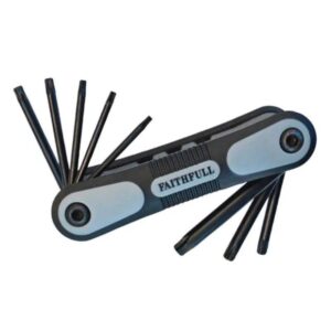 Faithfull Folding Torx (Star) Key Set (8 pieces)