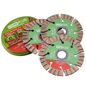 Core Plus 115mm General Purpose Diamond Blade (3 blades per tin)