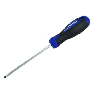 Faithfull Soft Grip Screwdriver Parallel Slotted Tip