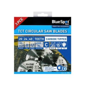 Blue Spot Tools Circular Saw Blade - 3 Piece Set