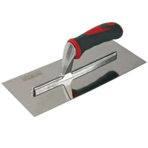 Faithfull Plasterer's Finishing Trowel - Stainless Steel With Soft Grip Handle