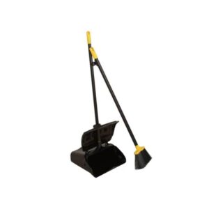 Bulldozer Heavy-duty Long Handled Dustpan and Brush Set