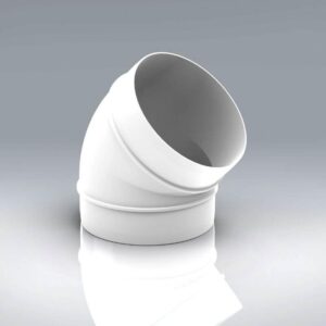 100mm Elbow Bend Round Duct - 45 Degree