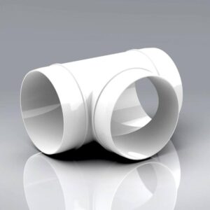 Round Equal T Piece - 100mm