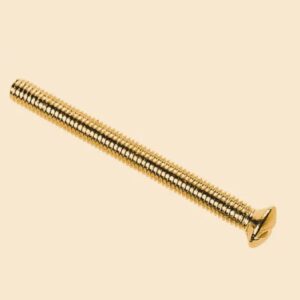 Dencon Brass Switch/Socket Plate Screws 3.5 x 50mm (Pack of 10)