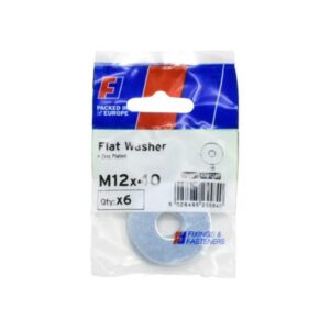 Forgefix M12 x 40mm Flat Washers (Pack x 6)