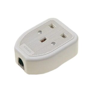 Dencon Rubber Trailing Sockets 1 Gang White