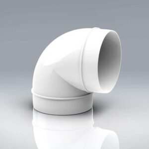 Round Plastic Ducting - 100mm 90 Degree Bend