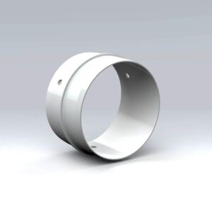 Round Straight Pipe Connector - 100mm - Plastic Ducting