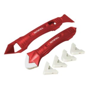 Faithfull Silicone Scraper Two Piece Kit