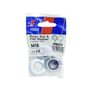 Forgefix M16 Nyloc Nut & Flat Washers (Pack x 2)