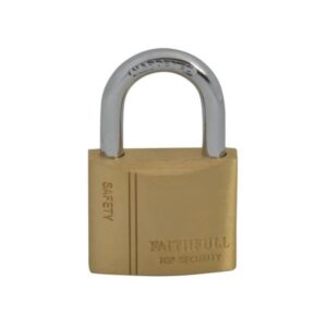 Faithfull Brass Padlock - 40mm (with 3 Keys)