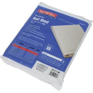 Faithfull Heavy-Duty Polythene Dust Sheet 3 x 4m