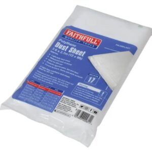 Faithfull Light-Duty Polythene Dust Sheet 3.6 x 2.7m