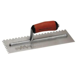 Marshalltown QLT Square Notched Trowel - 1/4in x 11in x 4.1/2in