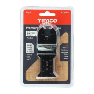 Timco Premium Multi-Tool Blades - Straight - For Wood/Metal - 5pcs - 32mm